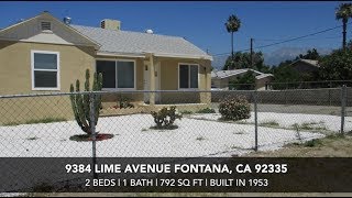 Home for Sale | 9384 Lime Ave, Fontana, Ca 92335 | Elsa Barron Realtor