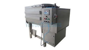 Meat Preparation Vacuum Sausage Stuffing Mixing Machine Show