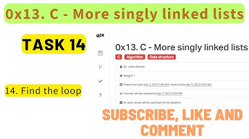 0x13. C - More singly linked lists;ALX: 14. Find the loop