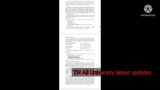 Madras University latest updates