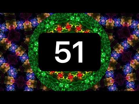 60 Second Kaleidoscopic Countdown with Background Music