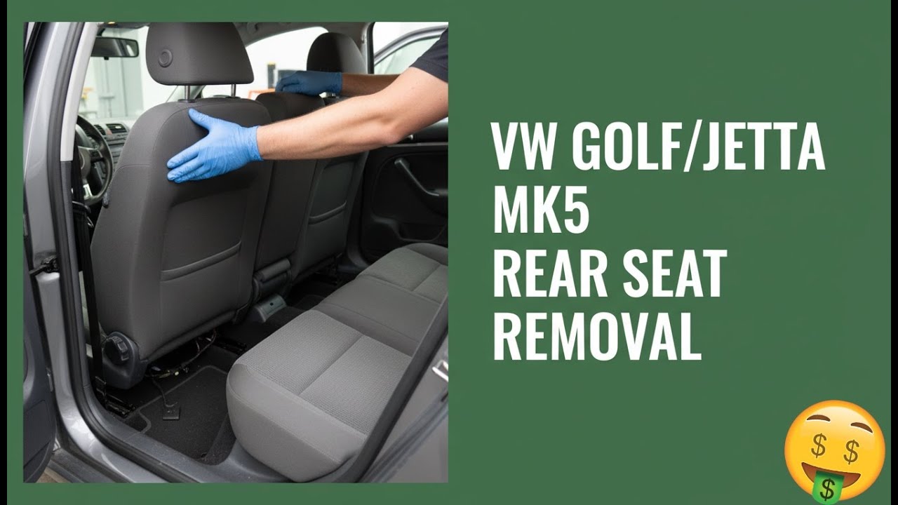VW GOLF/JETTA MK5 REAR SEAT REMOVAL EASY DIY Step-by-Step Guide