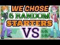 We Choose 6 RANDOM Starters.. Then We Fight!! Pokemon FireRed