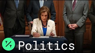 Pelosi Signs Hong Kong Bill, Slams China's 'Damaged' World Standing