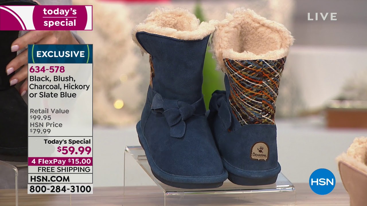 HSN BEARPAW Footwear 10.25.2018 07 PM YouTube