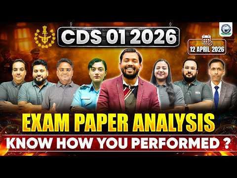 CDS 01 2026 Exam Paper Analysis | Complete CDS 01 2026 Paper Discussion | By KGS Defence Team