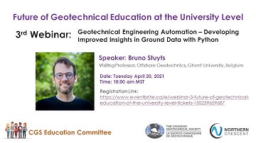 Webinar 3  Geotechnical Engineering Automation