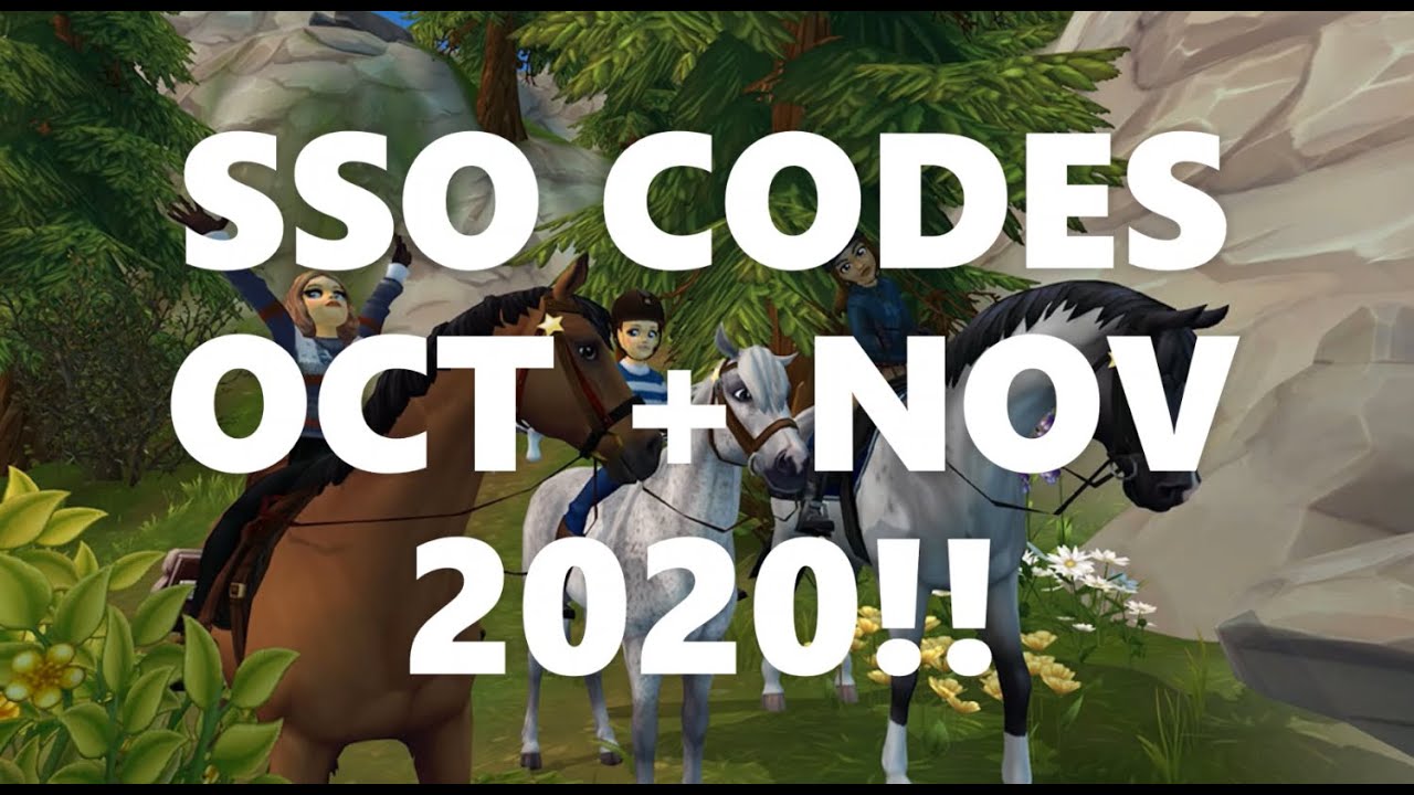SSO CODES OCT + NOV 2020!! YouTube
