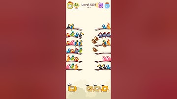 Bird sort calar game leval 1201 #leveldesign #colorgame #gaming #colorconcept #gameplay #funny