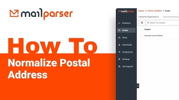 Mailparser Academy: How to Normalize Postal Address