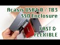 BEST USB4.0 / Thunderbolt 3 External SSD Enclosure from Acasis | Fast and Flexible