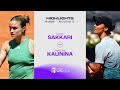 Maria Sakkari vs. Anhelina Kalinina | 2024 Rome Round 3 | WTA Match Highlights