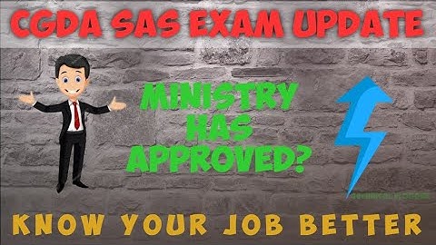 Update on SAS Exam | CGDA Department Auditor Promotion | Technical Vlogger