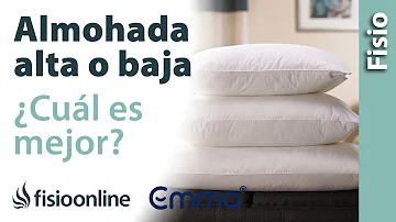 ¿Es mejor tener una almohada más alta o más baja?