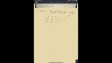 An electron moves through a uniform magnetic field given by B⃗=B_x î+(3.0 B_x…̊