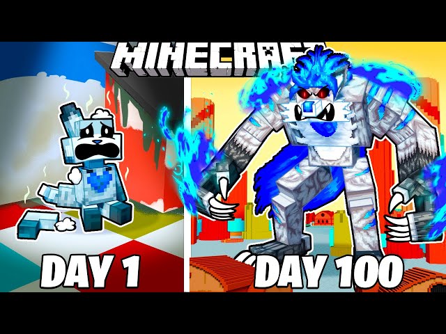 I Survived 100 Days as the REJECT CRITTER in HARDCORE Minecraft! class=