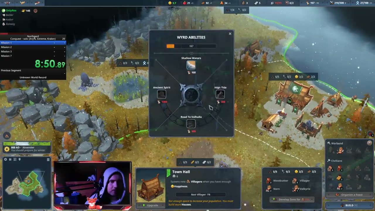 Northgard conquest - speedrun extreme any% kraken 5.16.36