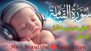سورة القيامة! تلاوة 📢خاشعة تريح القلب❤❤❤ والأوعية!