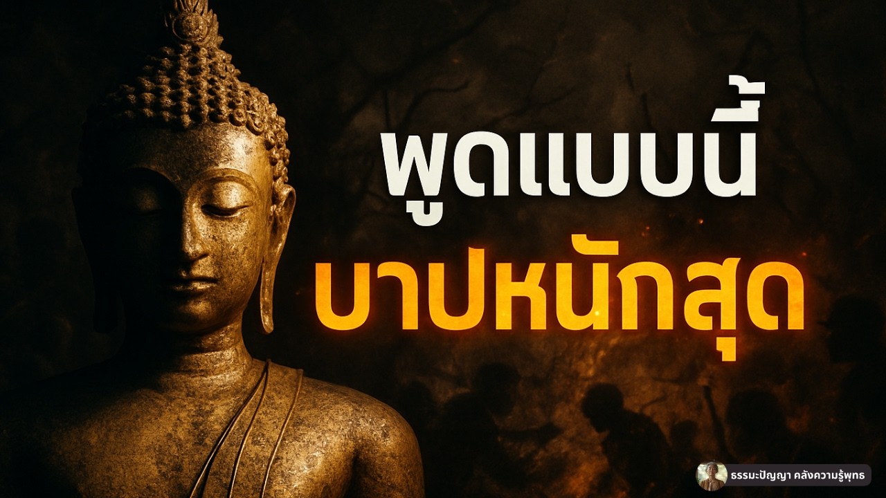 5 คำพูดที่คิดว่าไม่บาป แต่พระพุทธเจ้าเตือนว่า หนักสุด! (รีบเลิกด่วน)