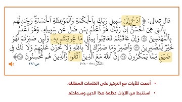 سورة النحل من 125 128