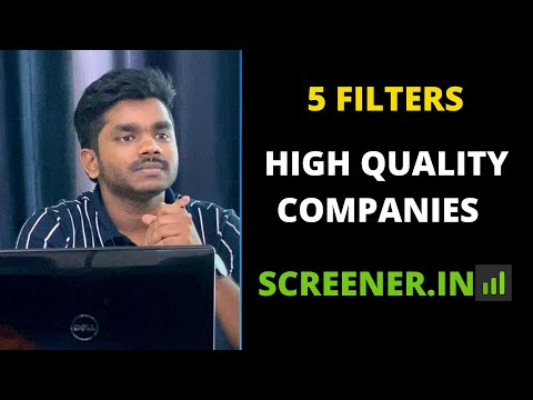 5 Filters to use in Screener.in | screener for stock market | How to Filter Good Stocks