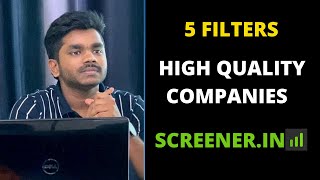 5 Filters to use in Screener.in | Screener for stock market | How to Filter Good Stocks
