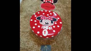 gateau glacé theme mini mouse