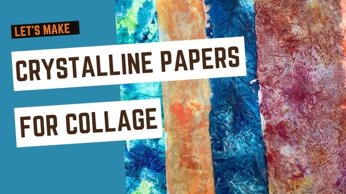 How to make EASY collage paper! Create UNIQUE papers to use in your  paintings and art journals. 