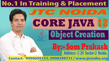 Core Java -9 : Java Language : Object Creation | SCJP / OCJP by Som Sir Part-12