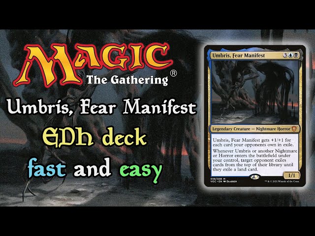 mtg umbris fear manifest commander deck Umbris, Fear Manifest Mill Exile Nightmare Horror Tribal Magic MTG Com –  CommanderComplete