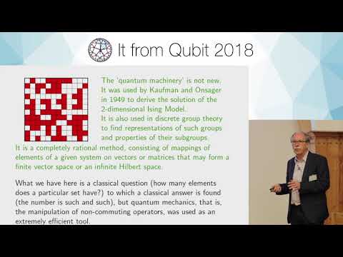 Gerard´t Hooft: "Qubit from it"