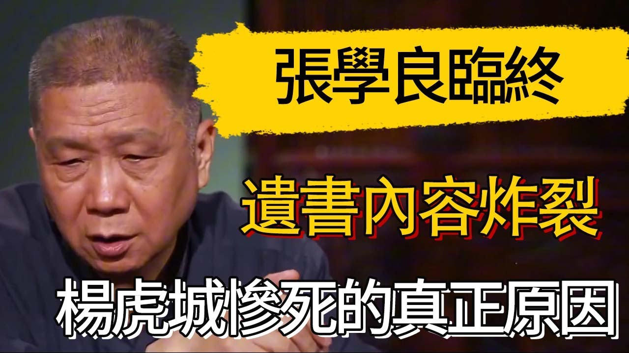 張學良臨終遺書內容炸裂！楊虎城慘死的真正原因終於水落石出！#觀復嘟嘟 #馬未都 #圆桌派 #观复嘟嘟