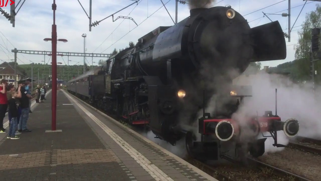 Dampfspektakel 2018 - Plandampf rund um Trier mit 01 202, 01 7075, 03 1010, 78 468, CFL 5519, ...