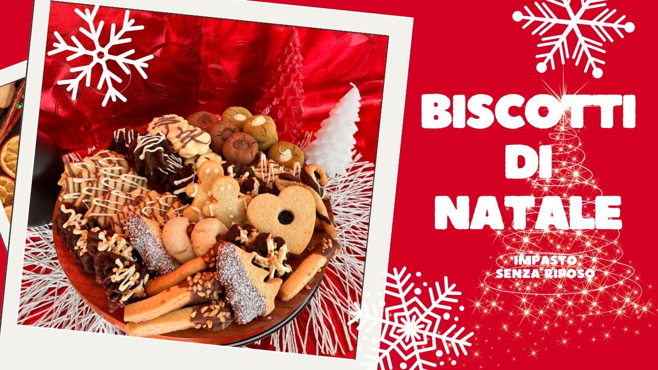 TANTISSIMI BISCOTTI NATALIZI DIVERSI ...Velocissimi da preparare con FROLLA SENZA Riposo 🍪