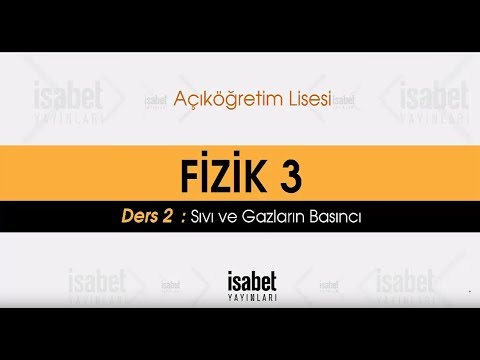 AÖ Fizik 3 – Ders 2 – SIVI VE GAZLARIN BASINCI 1