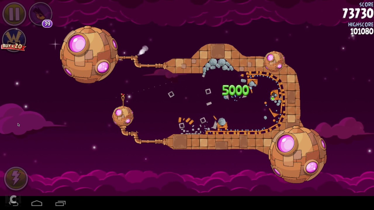 Angry Birds Space Brass Hogs Level 9-17  104610