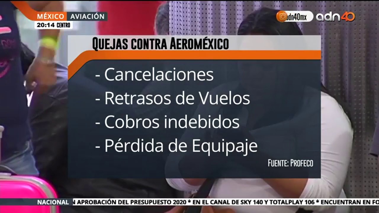 Quejas en Aeroméxico por mal servicio - YouTube