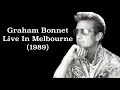 Capture de la vidéo Graham Bonnet - Live In Melbourne, Aus (1989)