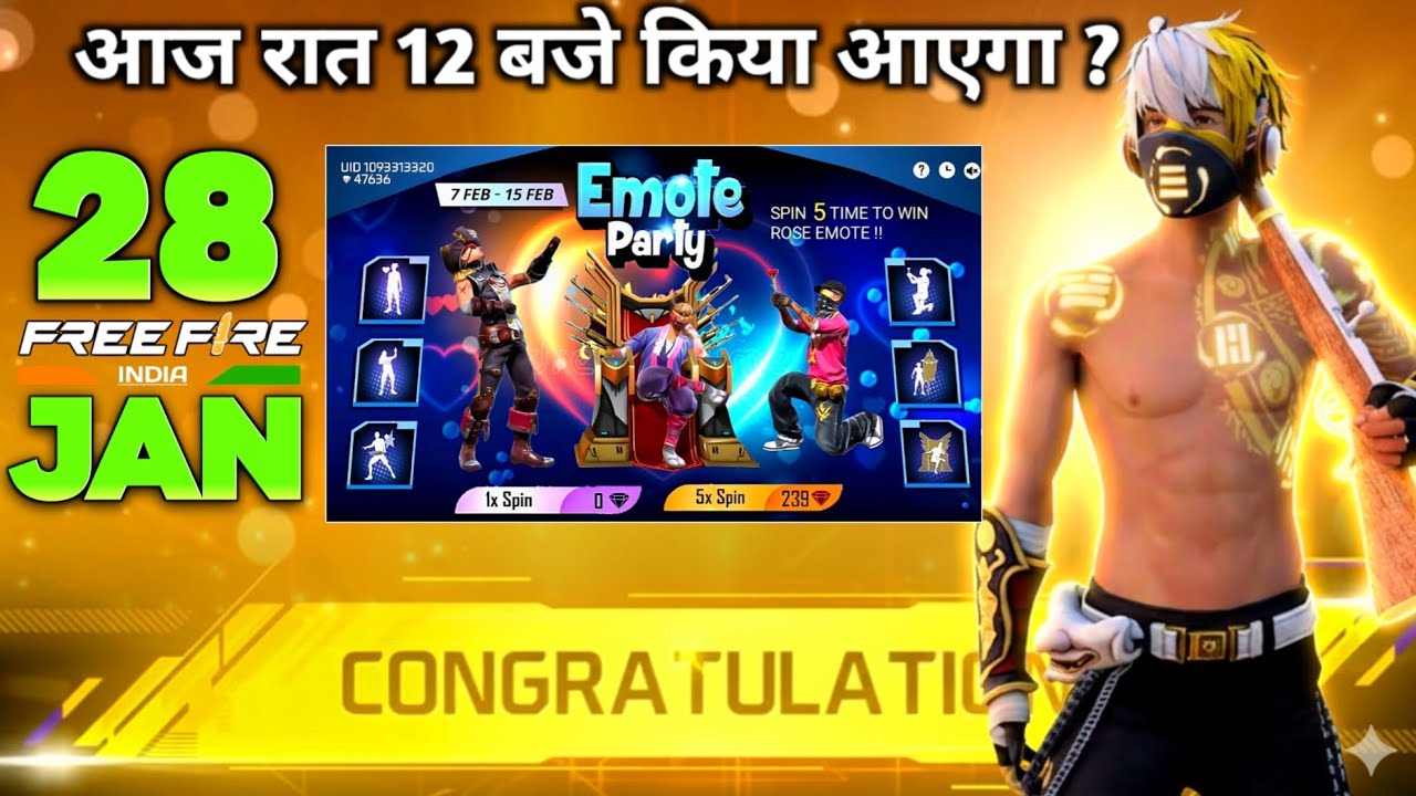 28 JANUARY TONIGHT UPDATE 2026 😱 | UPCOMING EVENTS IN FREE FIRE | FREE FIRE NEW EVENT | FF NEW EVENT