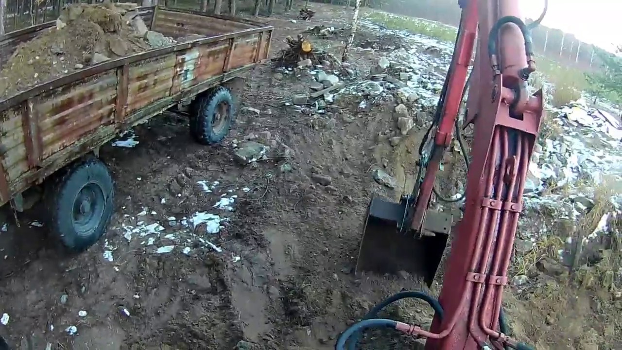 // Ursus C-360 // Wożenie gruzu 2019  URSUSEM  TROLL MINI KOPARKA    // Dźwięk Silnika //