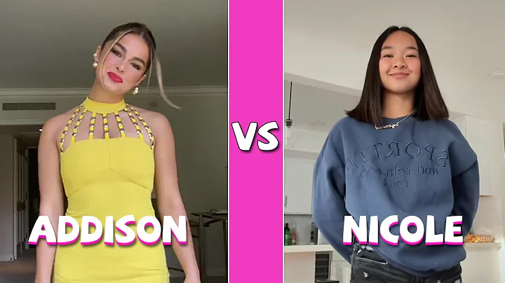 Addison Rae Vs Nicole Laeno TikTok Dances Compilat...