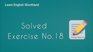 Pitman Solved Exrecise 18 || Pitman Answer Key Exercise 18