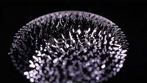 Ferrofluid moving around as magnetic forces change its shape. | Stock Footage - Envato elements