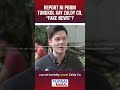 PBBM, "FAKE NEWS" SA REPORT TUNGKOL KAY ZALDY CO