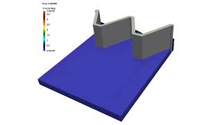 V Shape Weir Flow Subcritical Condition w/OpenFOAM