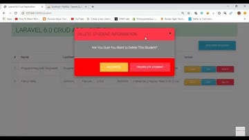 How to create Laravel 6 Crud Part 5 (Deleting Data) using modal with source code