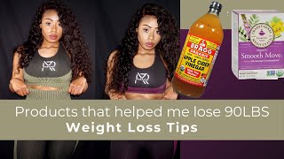 PRODUCTS THAT HELPED ME LOSE 90LBS| WEIGHT LOSS TIPS 2021
