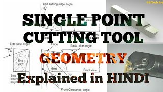 [HINDI] - SINGLE POINT CUTTING TOOL |  GEOMETRY EXPLAINED