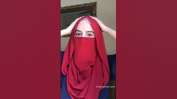 Full Niqab tutorial using a scarf | how to create a niqab with Chiffon scarf