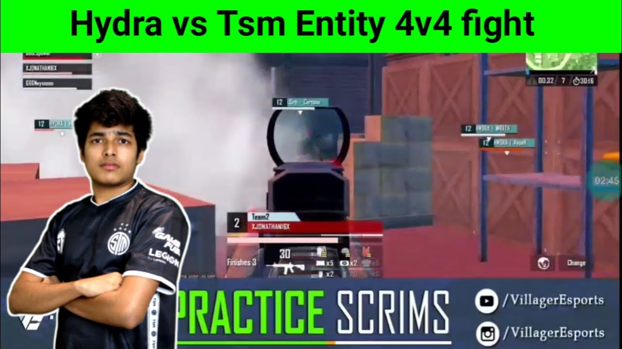 Hydra vs Tsm entity 4v4 fight | BGMI HIGHLIGHTS